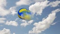 Beach Volleyball snapshot with speed blur effect