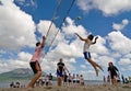 Beach Volleyball spike