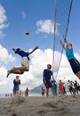 Beach Volleyball spike