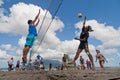 Beach Volleyball spike