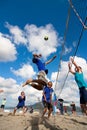 Beach Volleyball spike