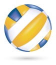 Beach volleyball vector on a white background