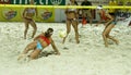 Beach volleyball- Womens' semifinal Royalty Free Stock Photo
