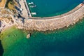 The beach in Vrbnik town on Krk Island Royalty Free Stock Photo