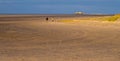 The beach and Wadden Sea of St Peter Ording in Germany is a popular tourist attraction Royalty Free Stock Photo