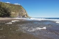 The beach at Waipio Valley on Big Island Hawaii