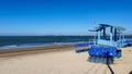 Beach Watchtower And Chairs On Sandy Long Hai Beach In Ba Ria - Vung Tau Province, Vietnam.