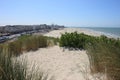 Beach and waterfront of the city Berck in France