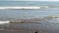 Beach and waves from font view