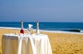 Beach wedding ceremony