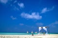 Beach Wedding on Maafushi Beach Lagoon,