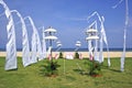 Beach wedding setup in Bali, Nusa Dua, Indonesia