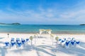 Beach Wedding Venue Samui Thailand Royalty Free Stock Photo