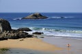 Beach on the wild coast at Quiberon