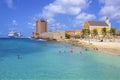 Waterfront in Willemstad of Curacao, Dutch Antilles