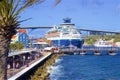 Waterfront in Willemstad of Curacao, Dutch Antilles