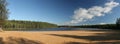 Beach on wood lake