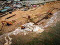 Beach works on the Lincolnshire coast