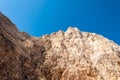 Beach of the Wreck, Zakynthos. White and beige colored rocks overlooking the splendid sand of the most famous Greek beach.