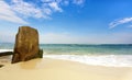 Beach of wuzhizhou island in sanya hainan