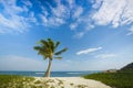 Beach of wuzhizhou island in sanya hainan