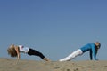 Beach yoga