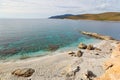 The beach Zastani of Marmari in Evia island, Greece Royalty Free Stock Photo