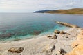 The beach Zastani of Marmari in Evia island, Greece