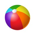 Beachball - modern vector realistic isolated object Royalty Free Stock Photo