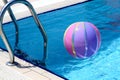 Beachball and swimmingpool Royalty Free Stock Photo
