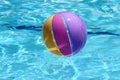 Beachball and swimmingpool Royalty Free Stock Photo