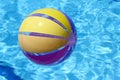 Beachball and swimmingpool. Royalty Free Stock Photo