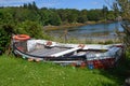 Beached boat Royalty Free Stock Photo