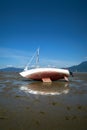 Beached Sailboat Spanish Banks Vancouver