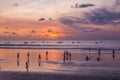 Beaches in Bali at sunset