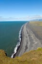 Beaches on the coast of Vik