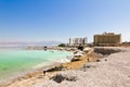 The beaches at the dead sea in Israel Royalty Free Stock Photo