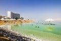 The beaches at the dead sea in Israel
