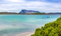 Beaches at the Emerald coast near San Teodoro in Sardinia Royalty Free Stock Photo