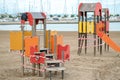 Beaches and playgrounds closed for pandemic Covid-19 in Spain