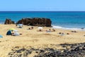 Beaches of Porto Santo Island, Madeira Archipelago Royalty Free Stock Photo