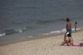 Beaches of Rio are full of bathers in the fall