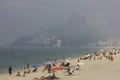 Beaches of Rio are full of bathers in the fall