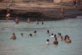 Beaches of Rio are full of bathers in the fall