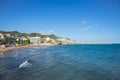 The beaches of Sitges. View of the embankment Royalty Free Stock Photo