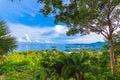 3 beaches viewpoint landmark to see Kata Noi beach Kata beach and Karon beach. Royalty Free Stock Photo