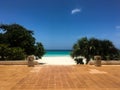 Beachfont patio in Varadero, Cuba