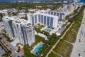 Beachfront condos in Miami Royalty Free Stock Photo