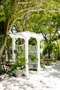 Beachfront Garden Arbor Royalty Free Stock Photo