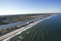 Beachfront homes. Royalty Free Stock Photo